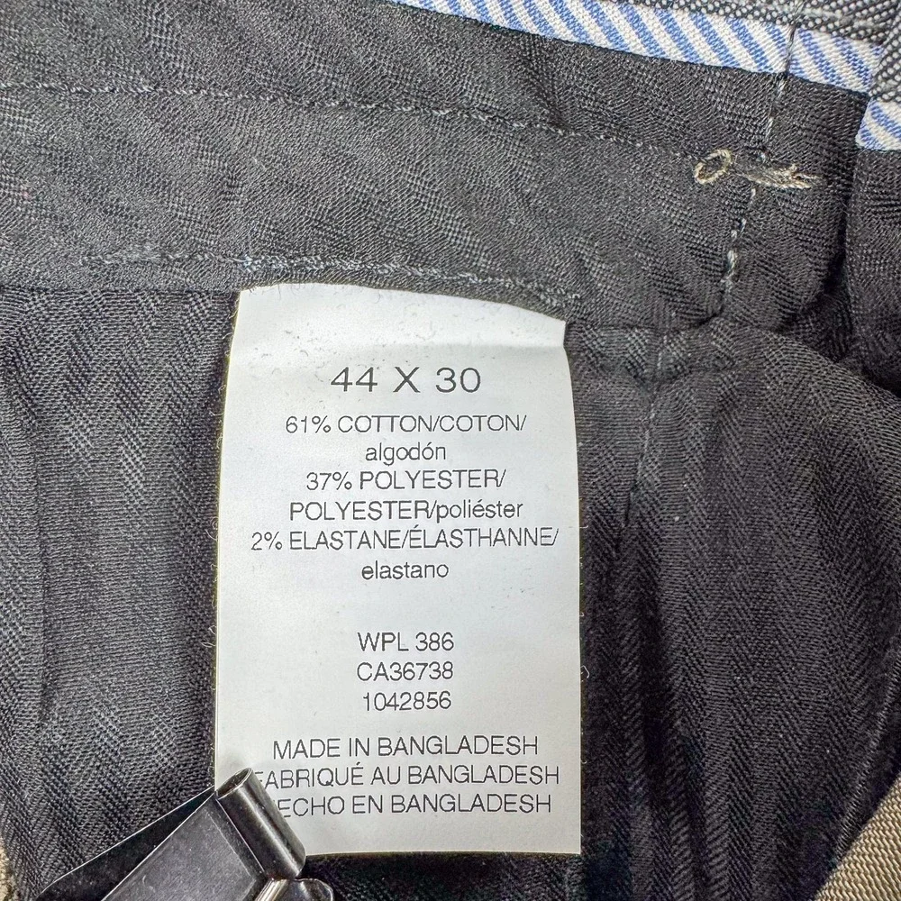 Haggar Pants Mens 44x30 Beige Premium No Iron Khaki Classic Fit Stretch NEW $70
